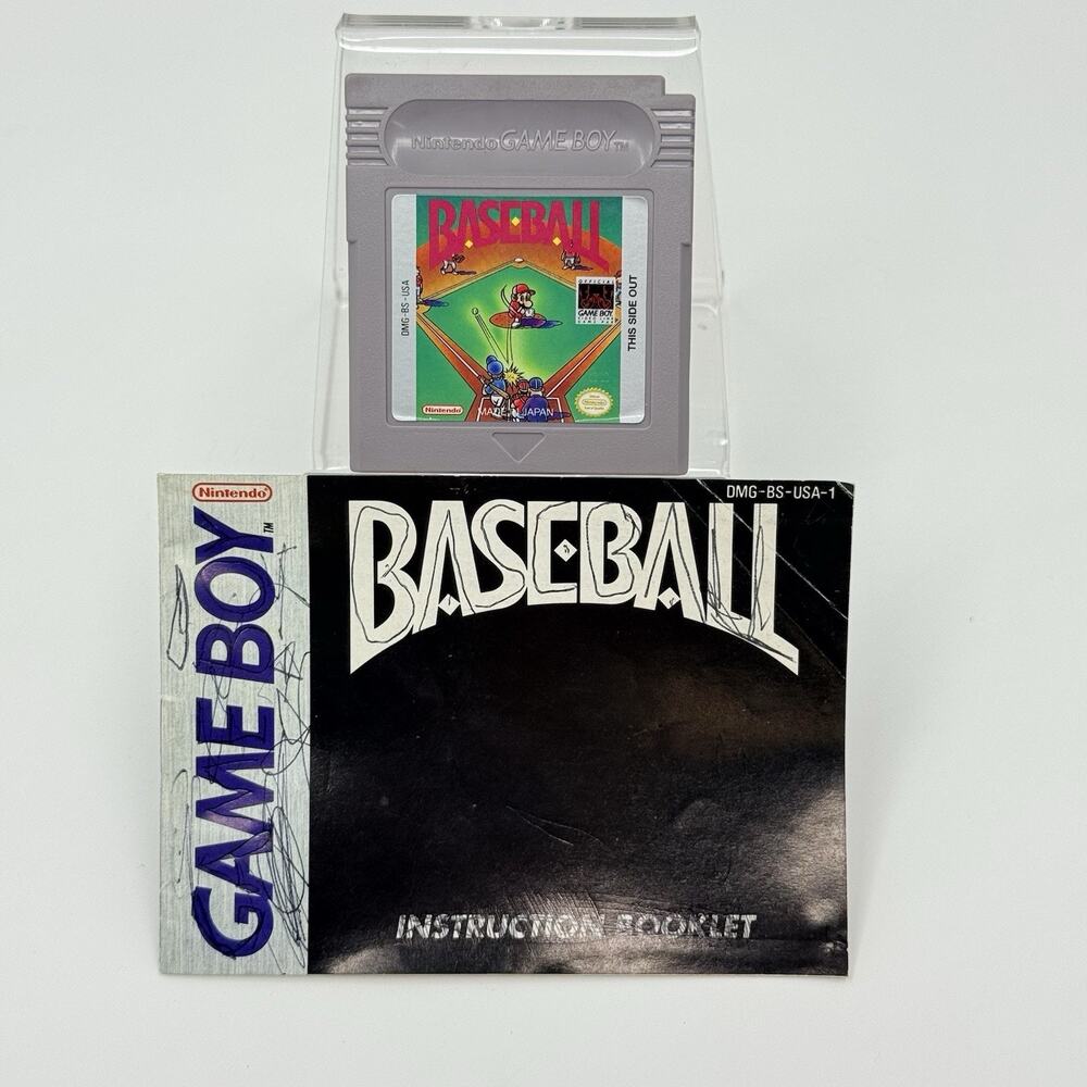 Baseball Nintendo Game Boy Cartridge Manual Tested Authentic